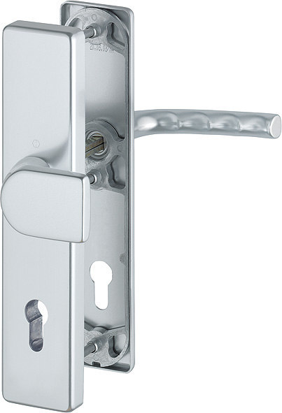 HOPPE® Schutz-Wechselgarnitur mit Langschild Birmingham 78G/2222A/2440/1117, 10/92 mm, Aluminium