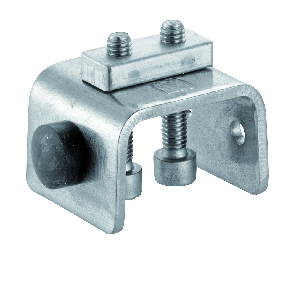 OT-Schienenstopper, 150 PS, für Schiebetür, einflügelig, Holz, Edelst. edelstahl