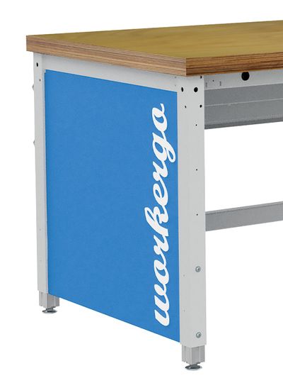 b+h Bedrunka+Hirth Blende workergo 4-Fuß Tiefe 900 mm Stahlblech RAL 3020