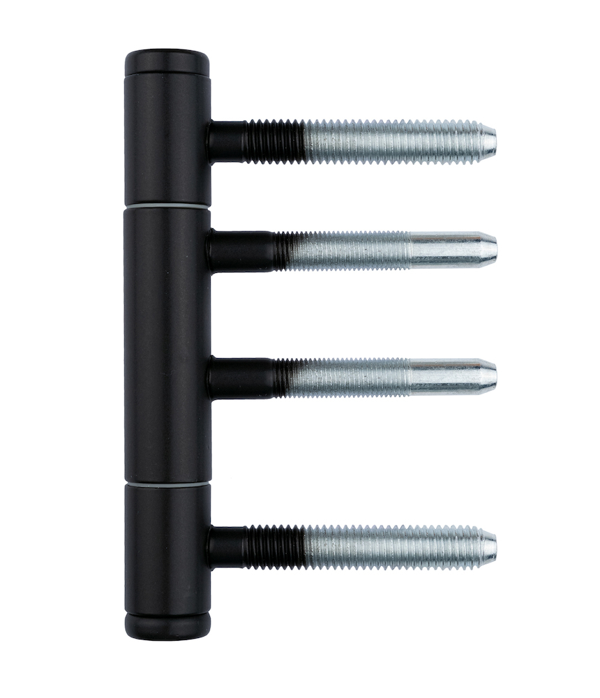 HERMAT Einbohrband 6845,3tlg.,Vollblatt,classic black,ähnlich RAL 9005