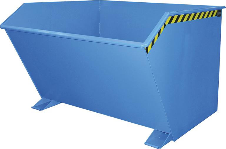 Bauer Südlohn Kippbehälter GU 2000 l B1680xT1640xH1090 mm RAL5012 Tragkraft 1500kg