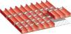LISTA Muldeneinsatz-Set für FH 50 mm 27x27 E 3-tlg,9 Mulden,30 Wände D 45 mm LISTA