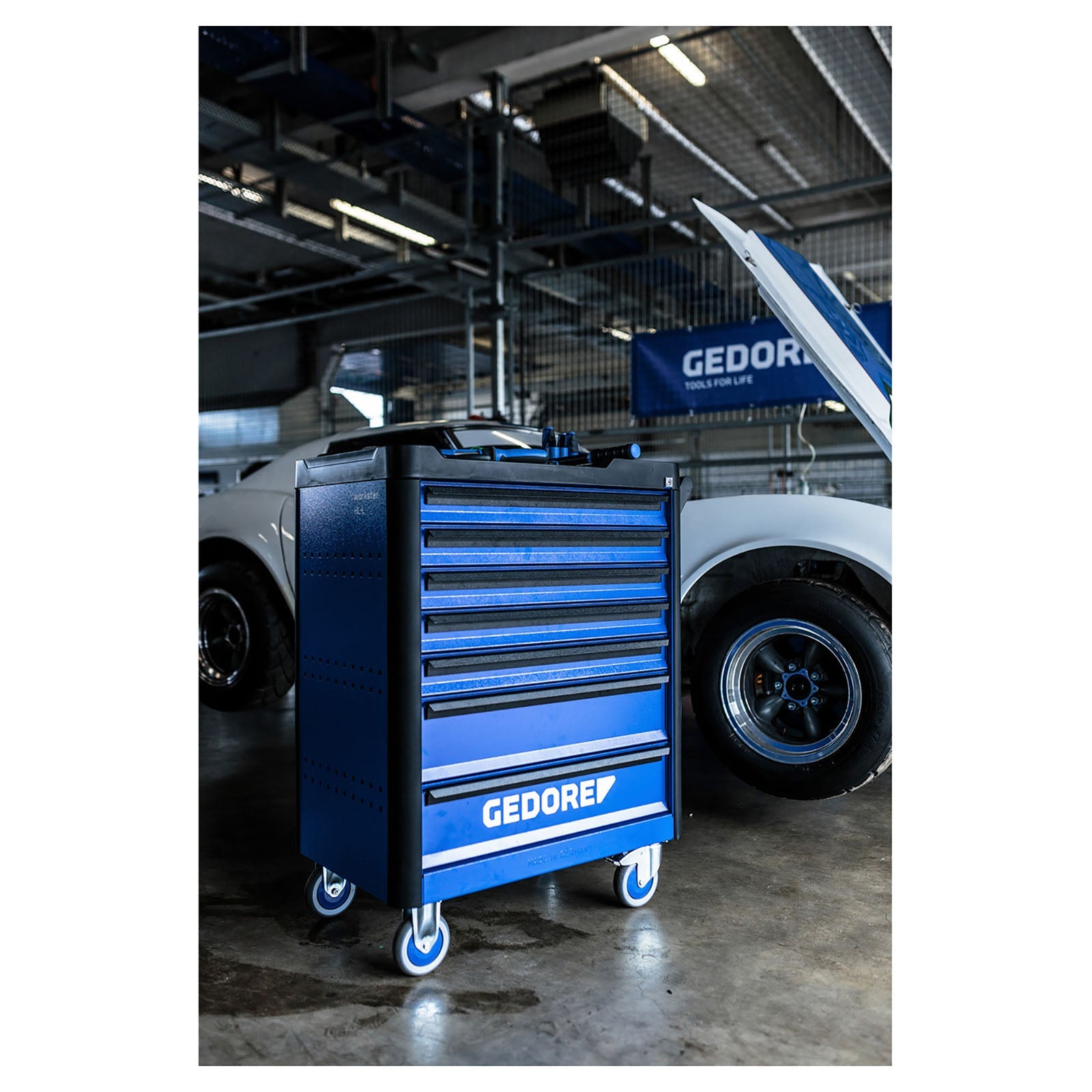 Gedore Werkstattwagen Workster Smartline WSL-L7 mit 7 Schubladen 1045x785x510mm 400kg Tragkraft