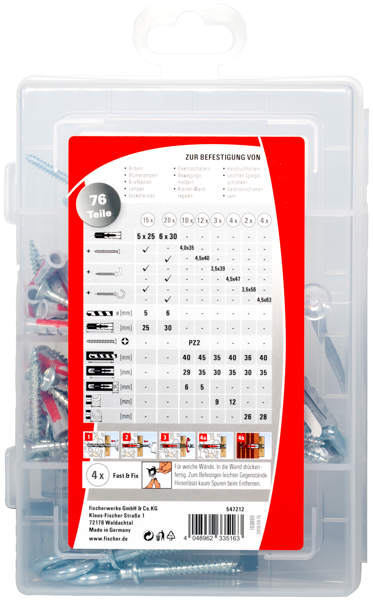 Produktbild, Text