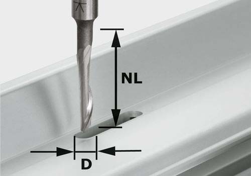 Aluminiumfräser HS S8 D5/NL23