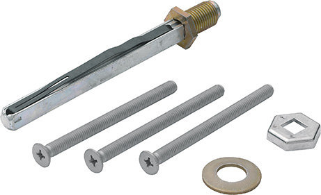 HOPPE® Befestigungsset für Profiltür-(Schutz-)Wechselgarnituren ES1 (Knopf/Griff), VK 8 mm