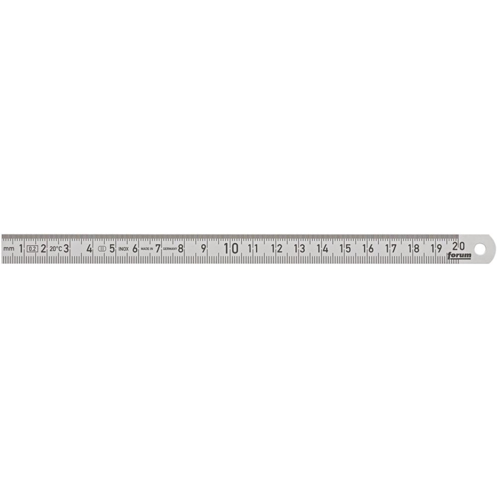 Forum Biegsamer Stahlmassstab 200x13mm rostfr.