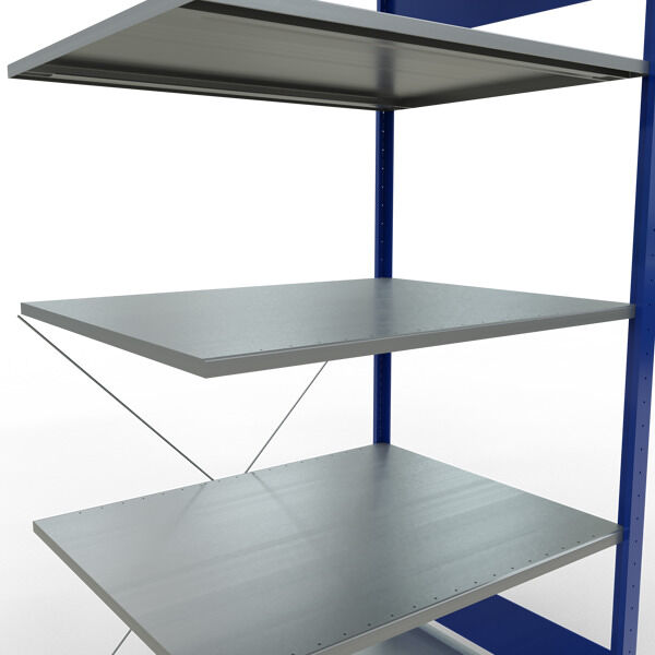Schulte Regal MULTIplus150 Anbauregal 2000x1000x800mm 5 Fachböden verzinkt