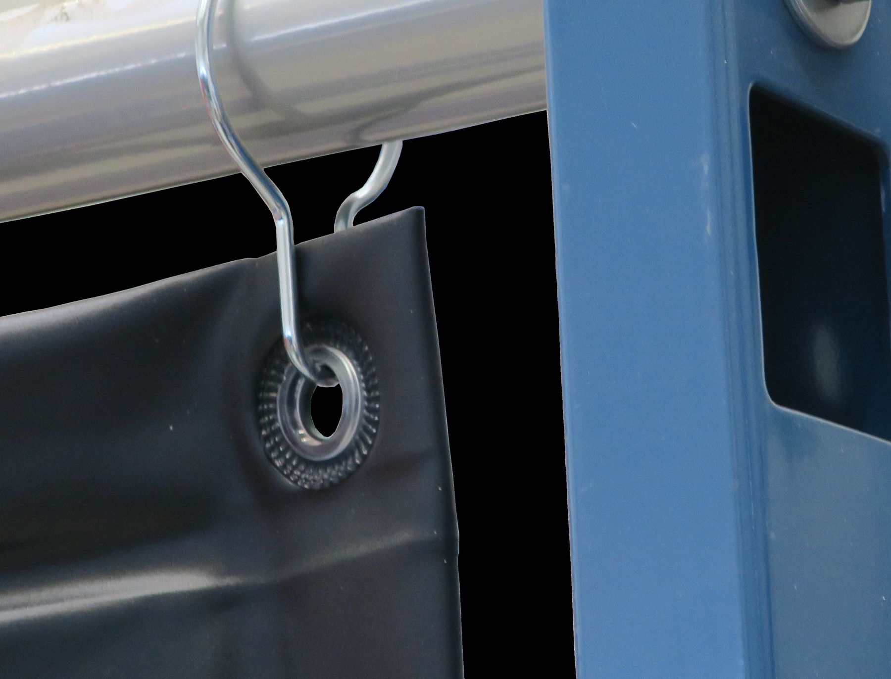 Sinotec Transtac TTV-Z-K-HAKEN Karabinerhaken für Rohr 1 Zoll Innendurchmesser 40mm verzinkt
