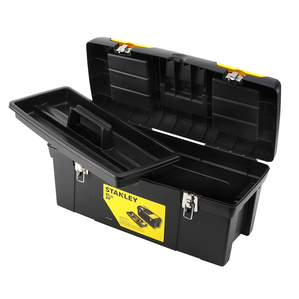 Stanley Werkzeugbox Millenium 61x27x28,4cm 24 Zoll mit Organizer und Metallschließen
