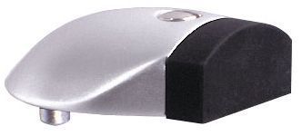 DENI® Türstopper 3846,Bodenmontage,H 20mm,silberfarben eloxiert