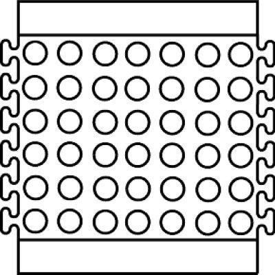 Miltex Mittelstück YOGA FLEX Oil schwarz B80xT70 cm YOGA-FLEX