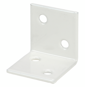 Vormann Breitwinkel 40x40mm Stahl weiß beidseitig versenkt