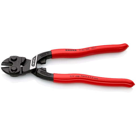 Knipex CoBolt® Kompakt-Bolzenschneider 71 01 200 mit Kunststoff überzogen 200 mm