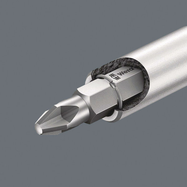 Universal holder with retaining ring