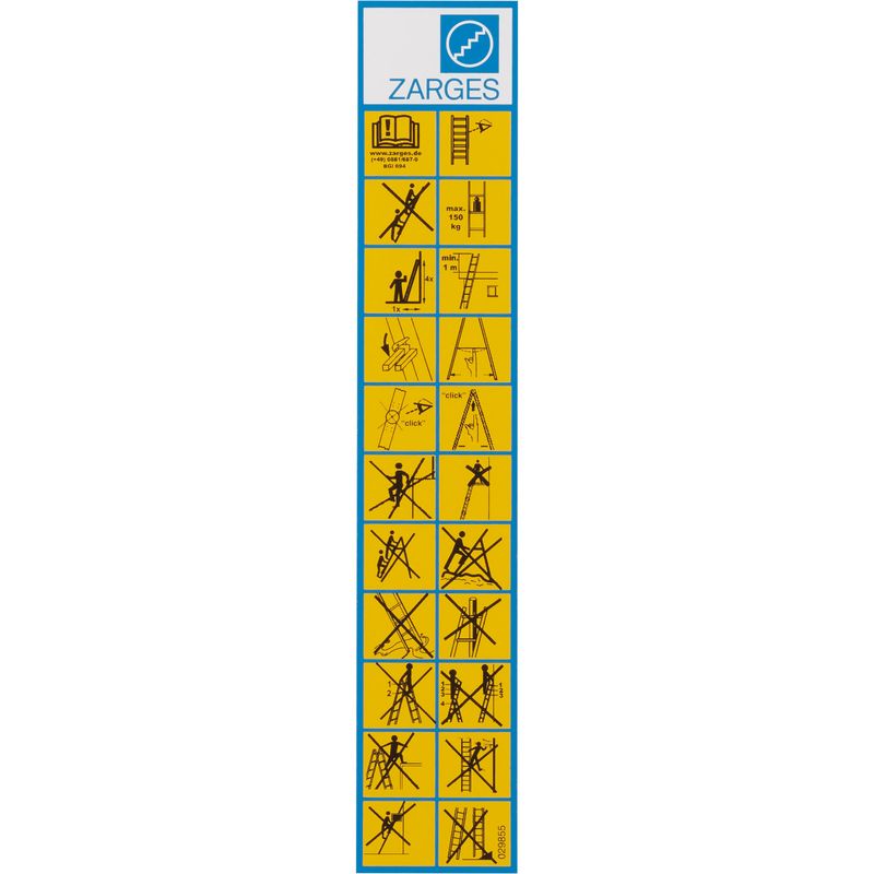 ZARGES Hinweisschild