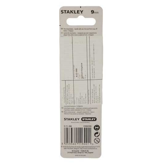 Stanley Abbrechklinge 9mm Spender 10 St