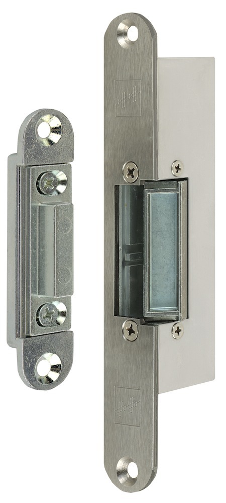 Türrahm.-Elektro-Türöffner 9334, mit Flachschließblech, 24V