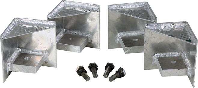 ALUTEC Palettenfüße für Riffelblechboxen