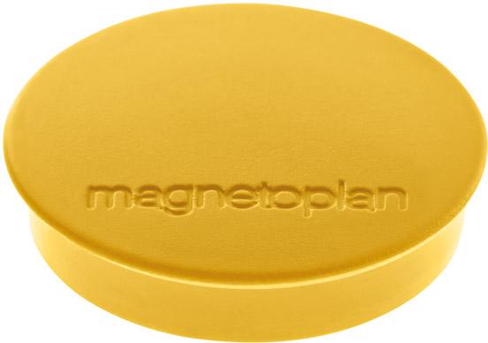 Produktbild magnetoplan Magnet D30mm VE10 Haftkraft 700 g gelb