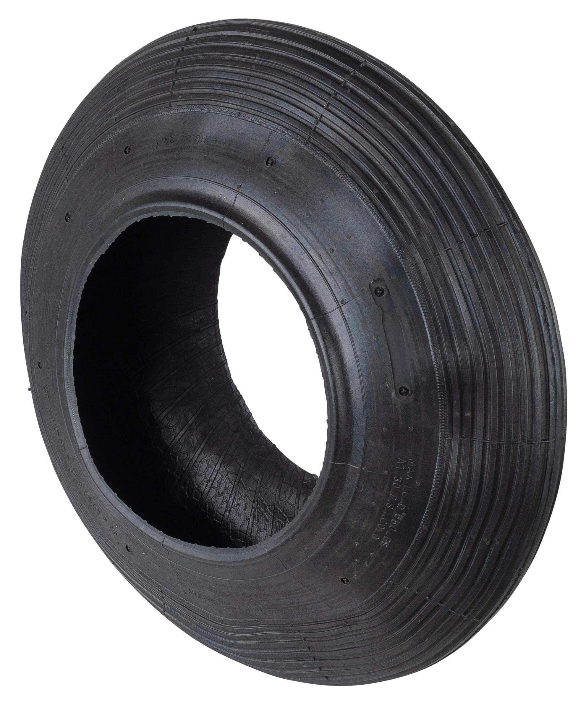 BS Rollen Decke D50.400 Luftrad 400mm Rillenprofil Gummi schwarz
