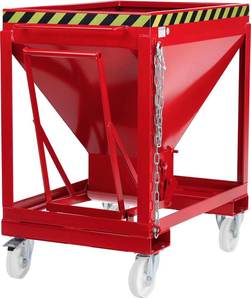 Silowagen Typ RSLF-375 780x1200x1030 mm Volumen 0,37 m³Korn 3mm RAL 3000 feuerrot