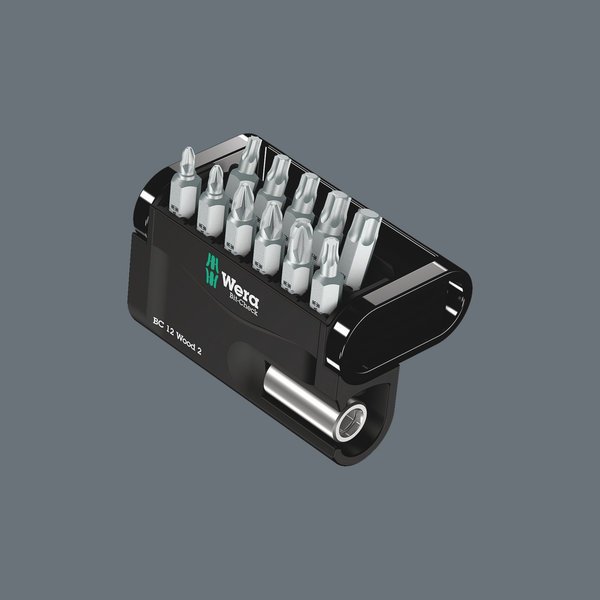 Wera Bit-Check 12 Wood 2 12-teilig Universalhalter