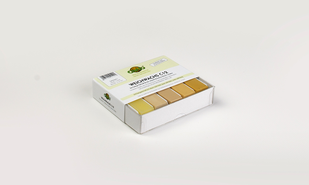 Cleho Weichwachs C12 5er-Pack (Farbserie nach Wahl) Mahagoni/Palisander