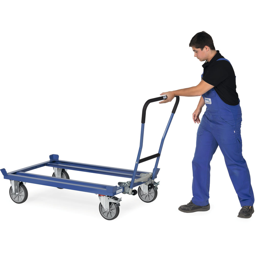 Fetra Einklink-Schiebebügel 22892 für Paletten-Fahrgestelle Brilliantblau
