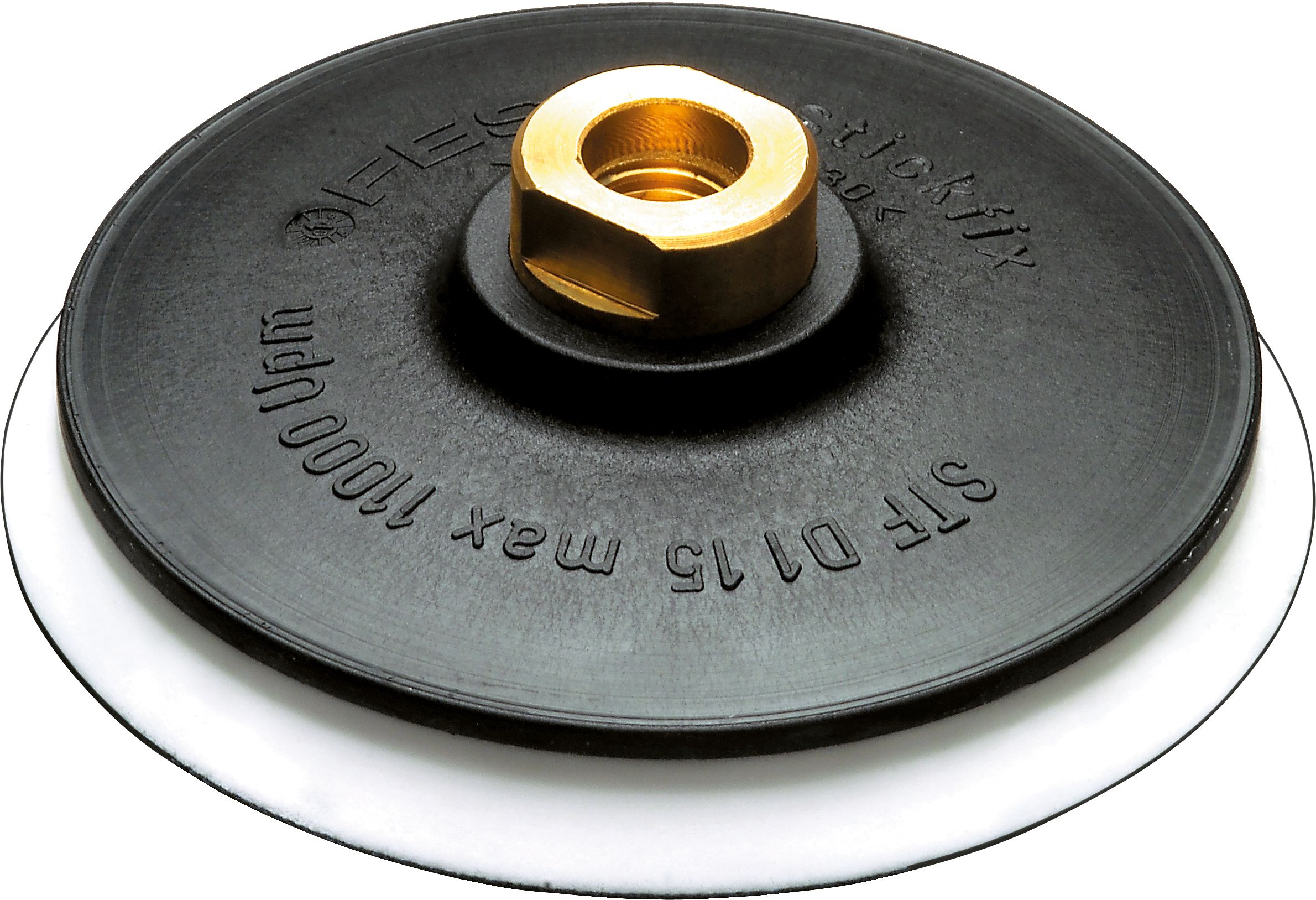 Schleifteller ST-STF-D115/0-M14 W, Sprach, Spule, Rotor, Rad, Klebeband
