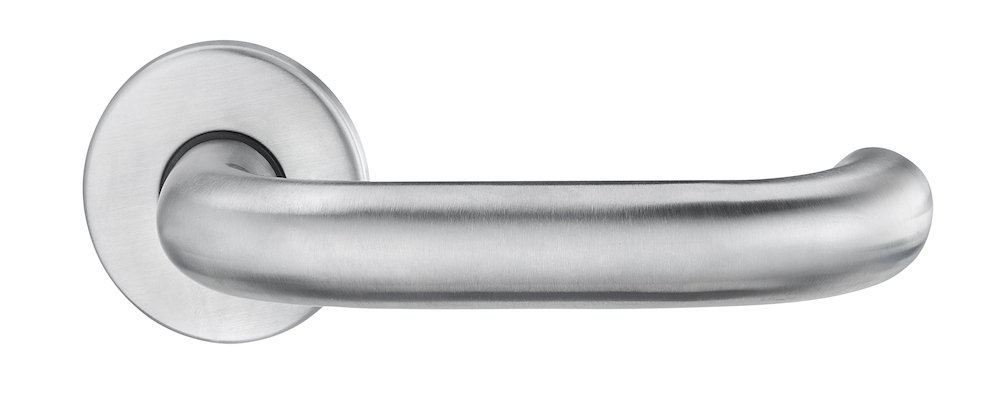 edi Halbgarnitur Riva 1103/5200 Türdrücker Edelstahl matt festdrehbar 8mm