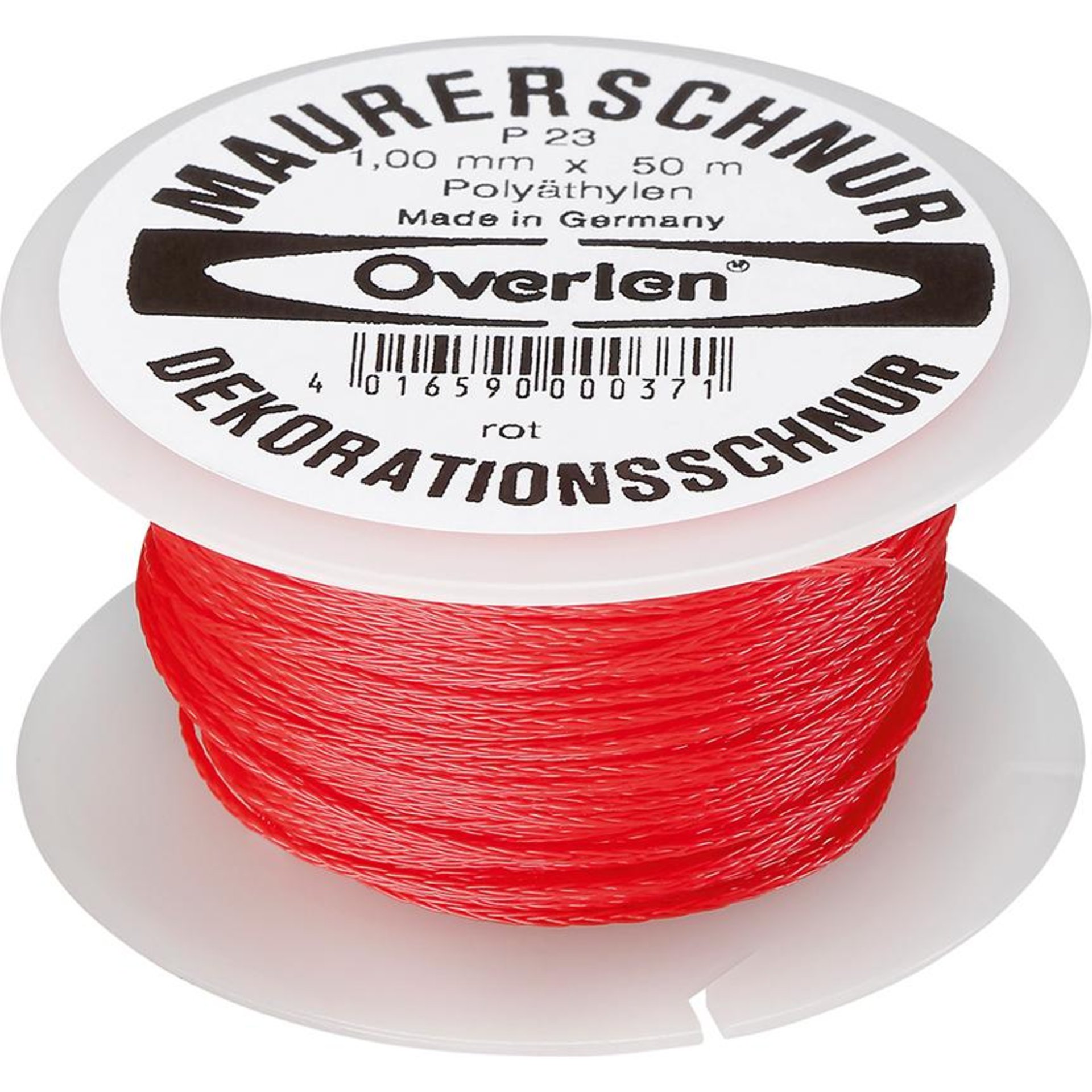 Overmann Maurerschnur PE 1,0mm 50m rot