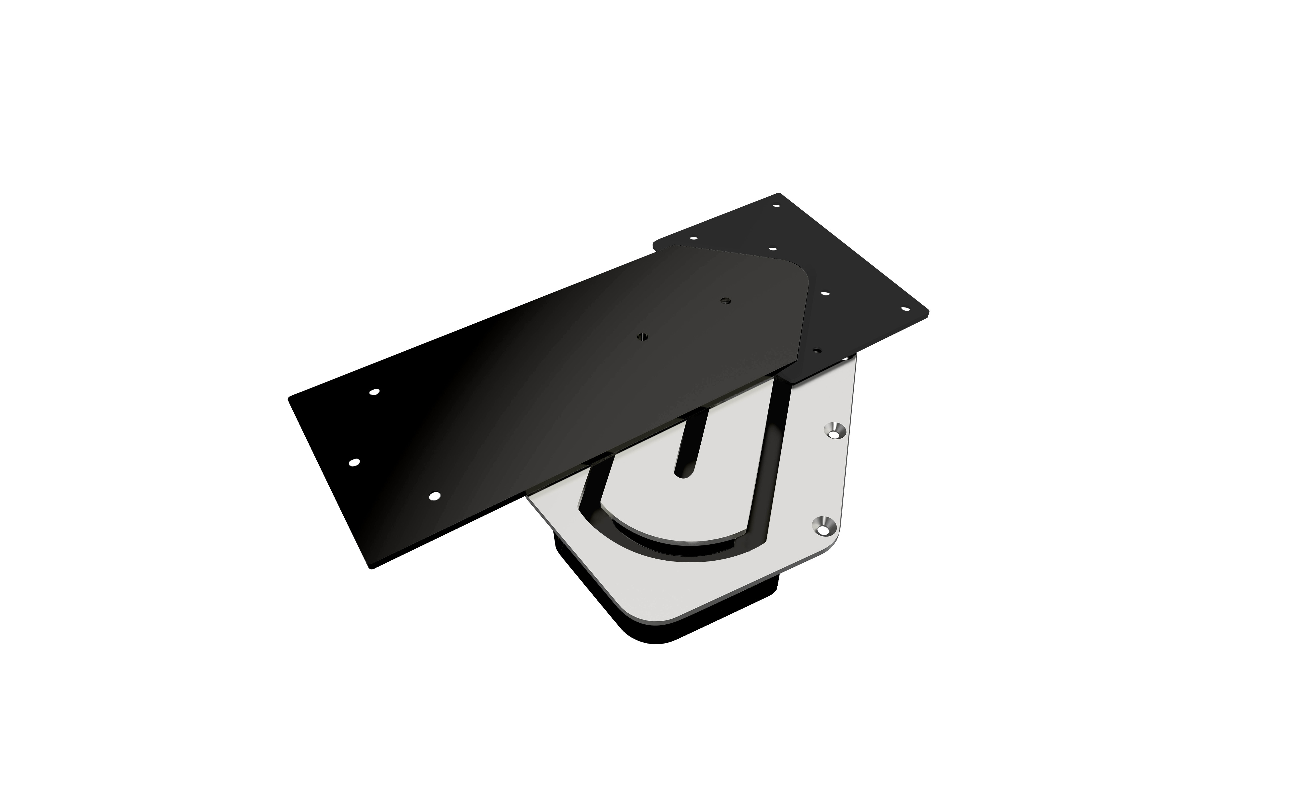 verstellbare Halterung, Winkeladapter, Metall Schwarz, plattenmontage, Schraubenschnittstelle