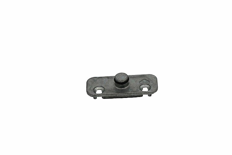 Roto NT/NX Rahmenteil PVC zu Feststellschere/Drehbegrenzer silber