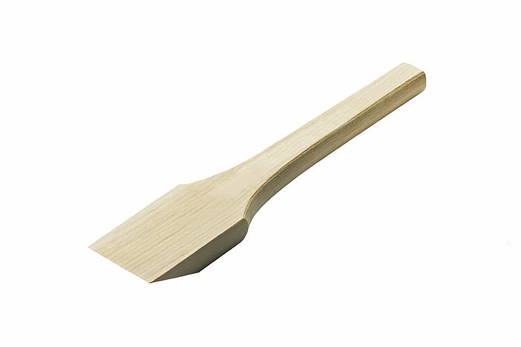 Roto Klotzkelle aus Holz mit Roto Logo