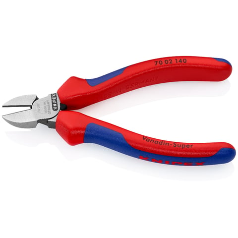 Knipex Seitenschneider 70 02 140 mit Facette Mehrkomponenten-Hüllen 140mm