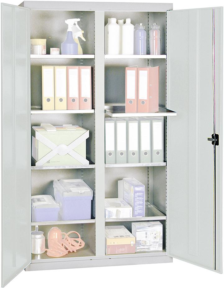 Stumpf Werkzeug- und Materialschrank Serie 3000, 8 Wannenböden, Mitteltrennwand