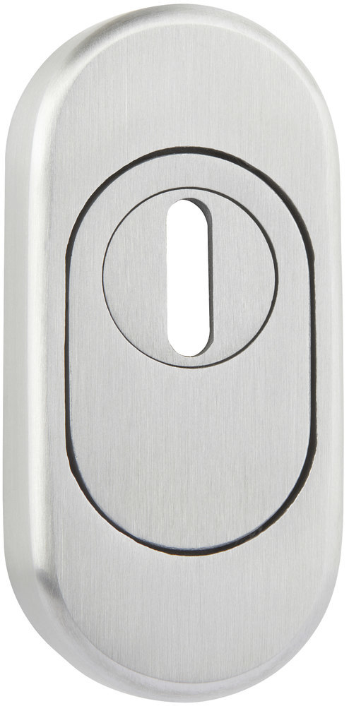 HERMAT Schieberosette 2079.KSV/OVAL,oval, PZ- ZA,16mm, edelstahl