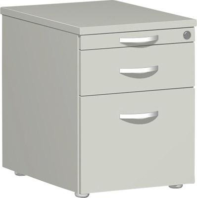 Geramöbel Rollcontainer 1 Sb. + HR 438x600x565mm Lichtgrau geramöbel