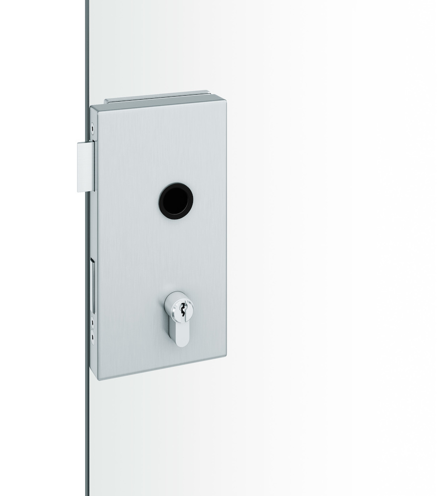 Produktbild FSB Ganzglastürschloss 13 4220,PZ,8-10mm,DR,ER,FlüFA,mit Wechsel