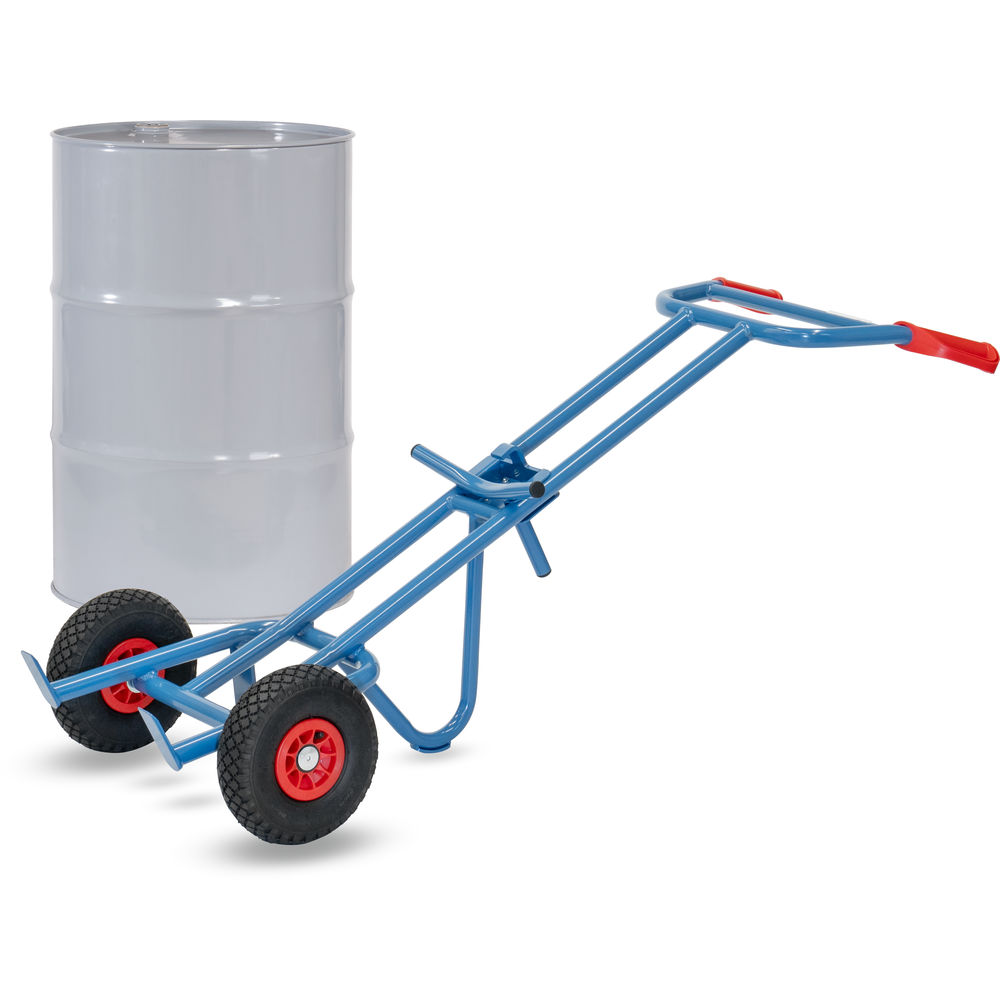 Fetra Fasskarre 1066 Stahlrohr Luftbereifung 200-Liter-Fässer