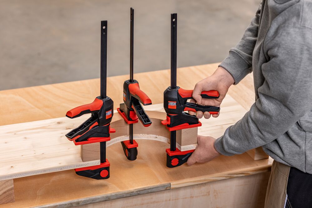 Bessey Einhandzwinge EZ360-30 300 mm Ausladung 80 mm 1400 N mit drehbarem Griff