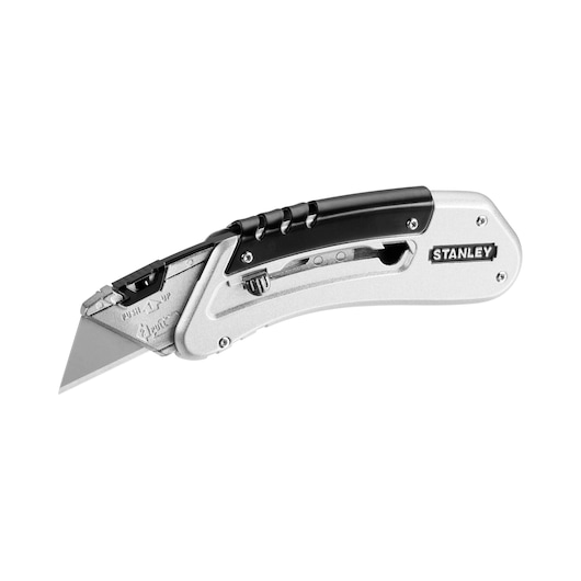 Stanley QuickSlide™ Sportmesser 0-10-810 mit Metallkorpus und werkzeuglosem Klingenwechsel