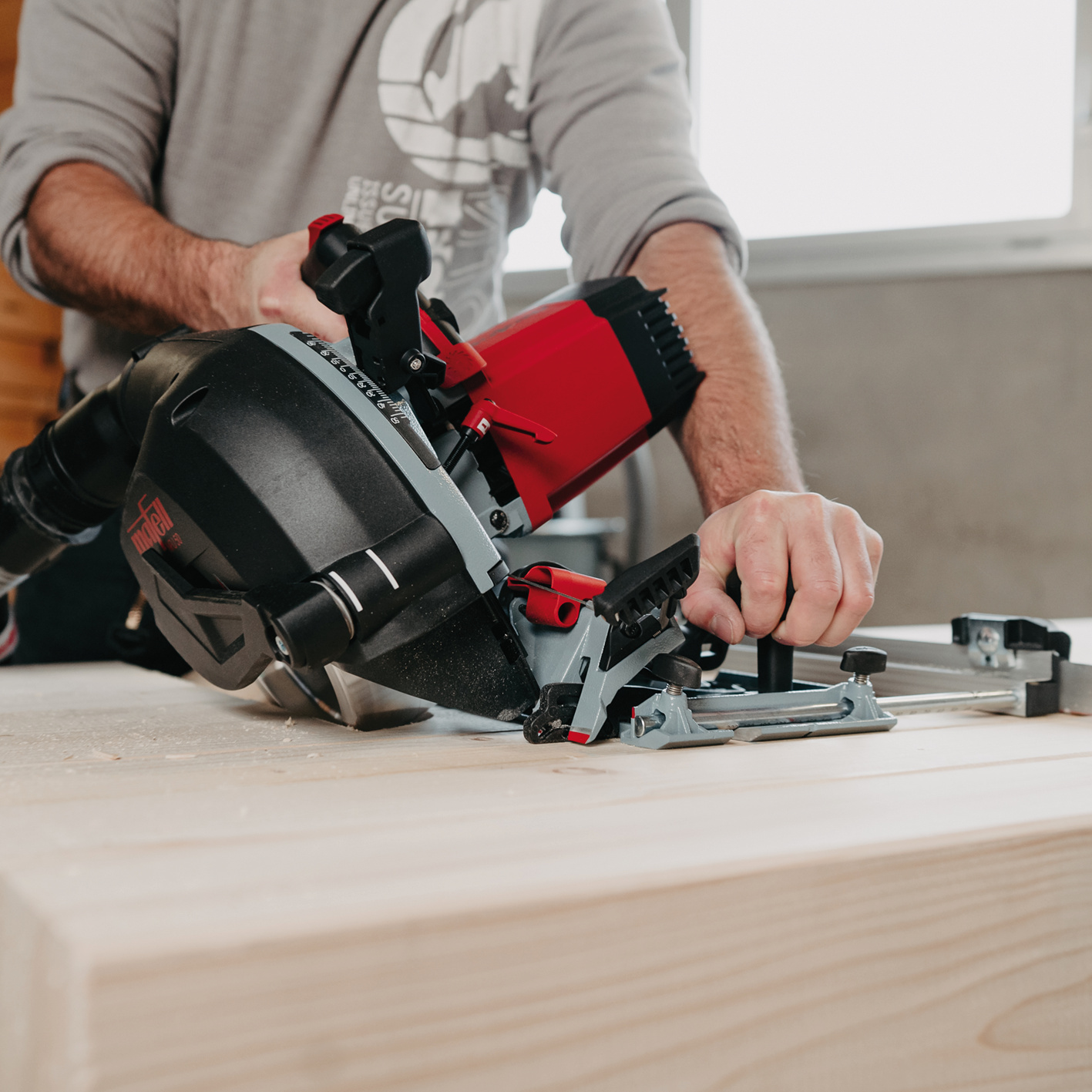 Die NFU 50 lässt sich auch als Kervenfräse verwenden. Anwendungsbild