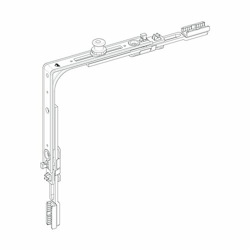 Roto Eckumlenkung NT/NX Stahl verzinkt 642264 Falzluft 7mm Links-Rechts