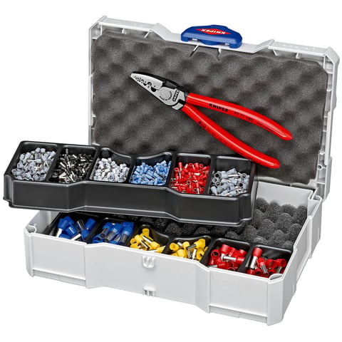 Knipex Crimp-Sortiment für Aderendhülsen 97 90 06 mit Crimpzange 97 71 180 im TANOS MINI-systainer®