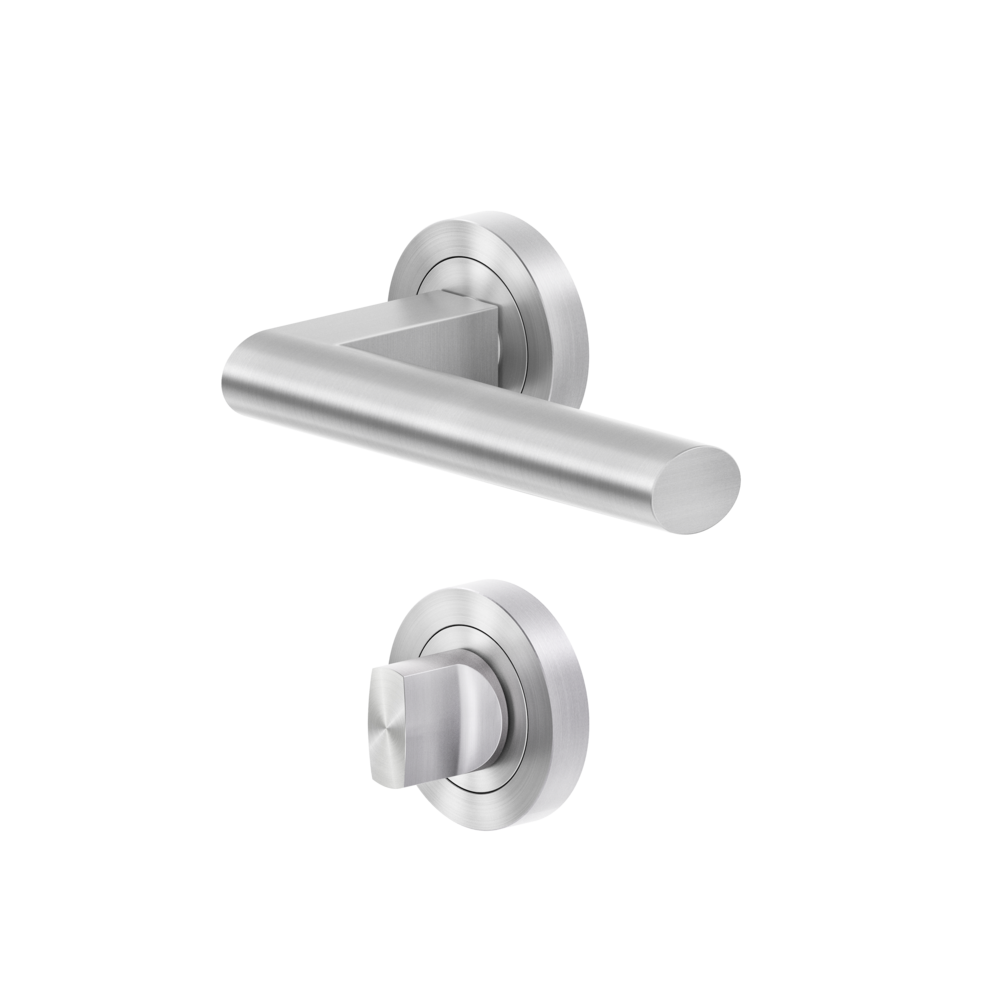 Türgriffe, ER45 BAD 71, Edelstahl matt, Karcher Design, Madeira, 3-teilige Rosette