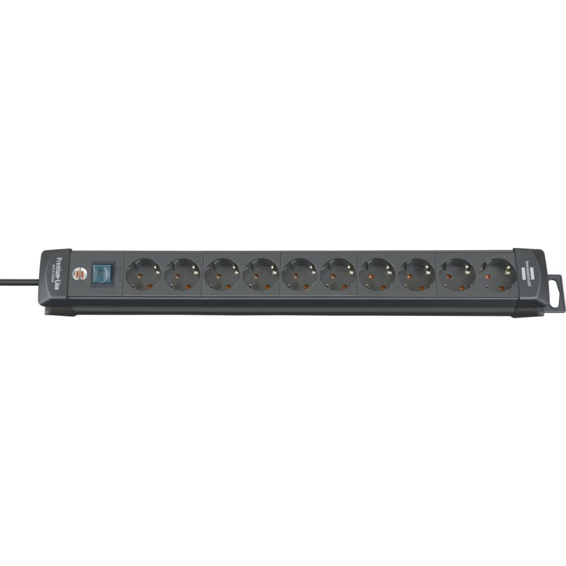 Brennenstuhl Premium-Line Steckdosenleiste 10-fach schwarz 3m H05VV-F 3G1,5