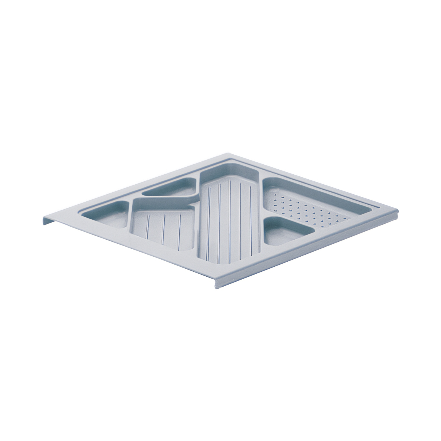 HETTICH Schreibmaterialschale, Höhe 25 mm, 380 / 392, Aluminium Optik