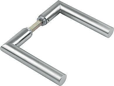 HOPPE Drückerpaar Amsterdam GD-E1400Z, 8mm, L 66, TS 35-45,edelstahl matt